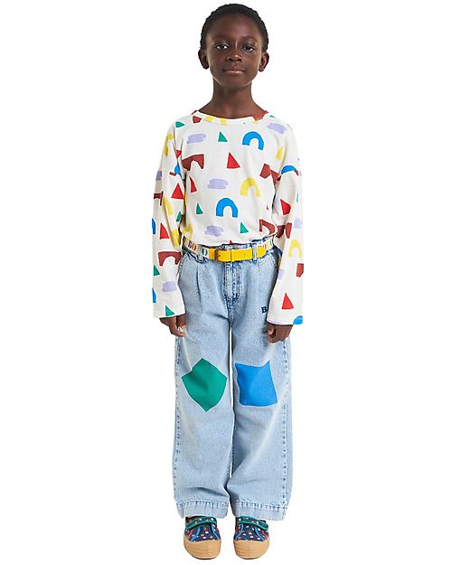 Bobo Choses Pantaloni Denim - Geometric Colors - Cotone Riciclato! Jeans