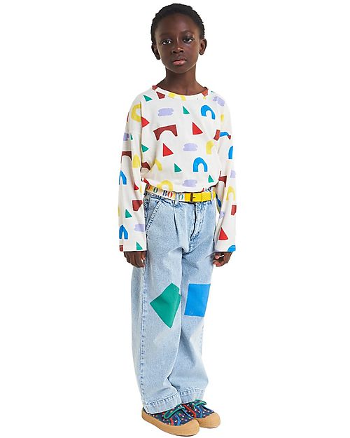 Bobo Choses Pantaloni Denim - Geometric Colors - Cotone Riciclato! Jeans