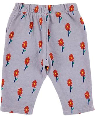 Bobo Choses Pantaloni Jogging - Fiori - Lavanda Pantaloni Lunghi