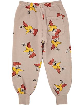 Bobo Choses Pantaloni Jogging - Mr. O'Clock - Marrone Chiaro - 100% Cotone Organico Pantaloni Lunghi