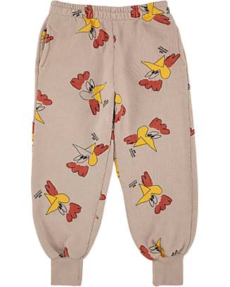 Bobo Choses Pantaloni Jogging - Mr. O'Clock - Marrone Chiaro - 100% Cotone Organico Pantaloni Lunghi
