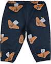Bobo Choses Pantaloni Lunghi - Mr.Fungo - Blu Scuro - Vita Elasticizzata - 100% Twill di Cotone Pantaloni Lunghi