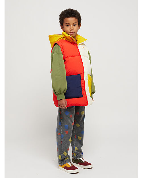 Bobo Choses Piumino con Maniche Rimovibili Color Block con