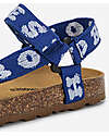 Bobo Choses Sandali con Stampa - Blu - 100% Cotone Bio e Suola in Gomma Sandali