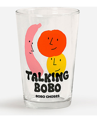 Bobo Choses Set da 4 bicchieri Talking Bobo - 100% Vetro Set Pappa