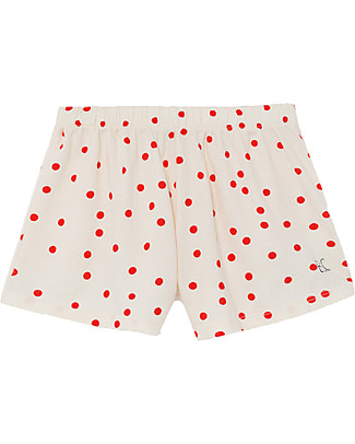 Bobo Choses Shorts di Jersey a Pois - Cotone Bio Elasticizzato Pantaloni Corti
