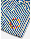 Bobo Choses Shorts Righe e Cerchio - Blu - 100% Cotone Pantaloni Corti