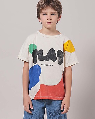 Bobo Choses T-shirt Baby Play - Tortora - 100% Cotone Bio T-Shirt e Canotte