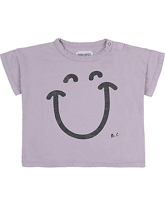 Bobo Choses T-shirt Baby Sorriso - Lavanda - 100% Cotone Bio T-Shirt e Canotte