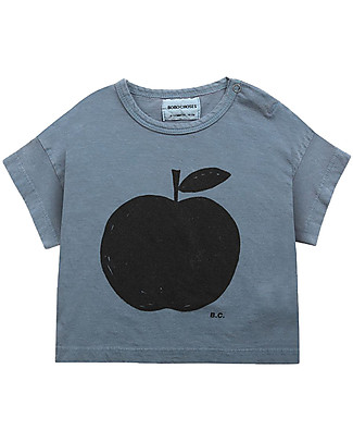 Bobo Choses T-shirt Mela - Blu - 100% Cotone Bio T-shirt