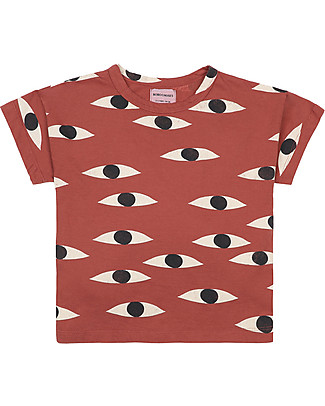 Bobo Choses T-shirt Occhi - Noce di Cocco - 100% Cotone Bio T-Shirt e Canotte