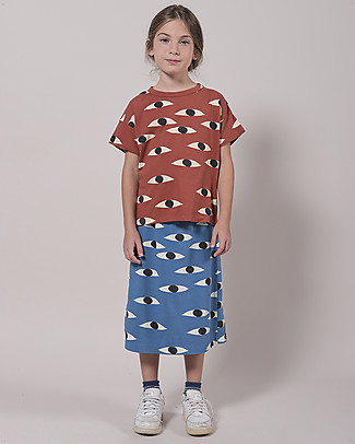Bobo Choses T-shirt Occhi - Noce di Cocco - 100% Cotone Bio T-Shirt e Canotte