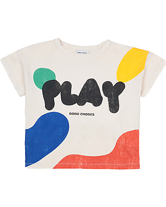 Bobo Choses T-shirt Play - Tortora - 100% Cotone Bio T-Shirt e Canotte
