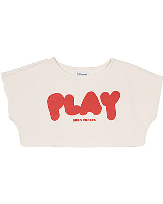 Bobo Choses Top Corto Play - Tortora - Cotone Top