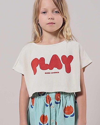 Bobo Choses Top Corto Play - Tortora - Cotone Top
