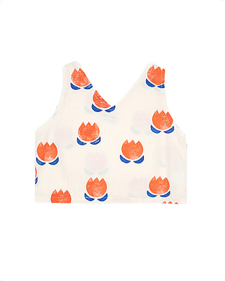 Bobo Choses Top Fiori di Cioccolato - Tortora - 100% Cotone bio Top