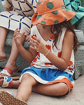 Bobo Choses Top Fiori di Cioccolato - Tortora - 100% Cotone bio Top