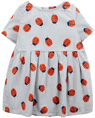 Bobo Choses Vestitino Maniche Corte - Coccinelle - 100% Cotone Bio Vestiti_