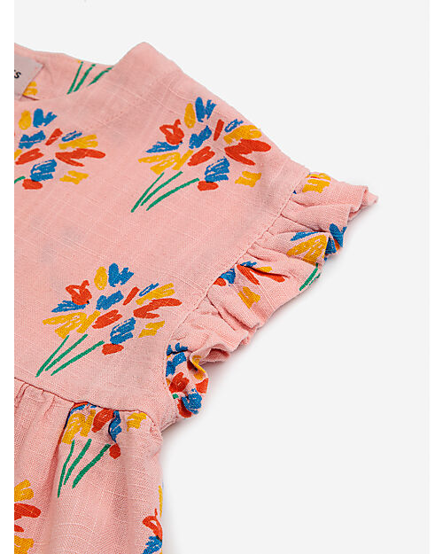 Bobo Choses Vestito Maniche Corte Fireworks - Rosa Vestiti_