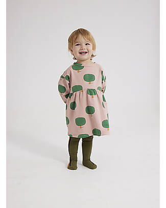 Bobo Choses Vestito Maniche Lunghe - Alberi - Rosa Salmone - Cotone Bio Vestiti_