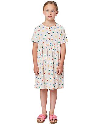Bobo Choses Vestito Stelle Multicolore - Beige - 100% Cotone Vestiti_