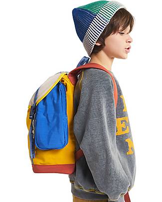 Bobo Choses Zaino Color Block - Multicolor - 100% Cotone Biologico Accessori per Capelli
