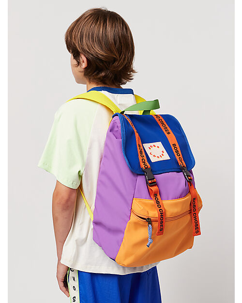 Bobo Choses Zaino Color Block - Viola - 35 x 26 x 12,5 cm Zaini Scuola