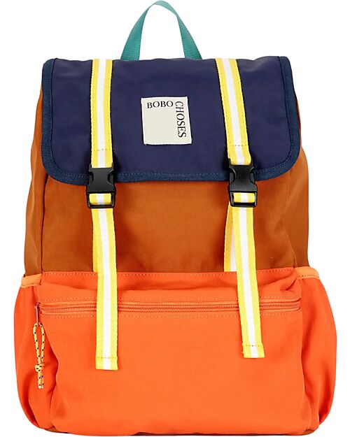 Bobo Choses Zaino per Bambini Color Block - Technic - Multicolore Zaini Scuola