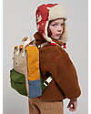 Bobo Choses Zaino per Bambini - Color Block - Tessuto a Coste Simil Velluto - 29 x 23 x 10 cm Zaini Asilo