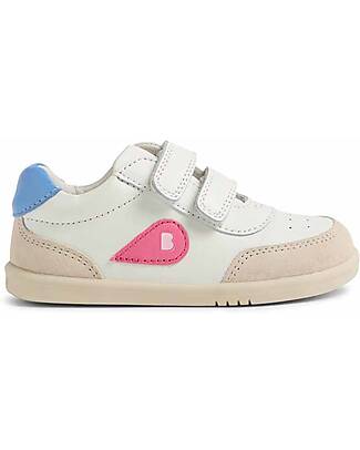 Bobux I Walk Champ Shoes - Chalk White and Pink Lemonade - Advanced Walkers Shoes