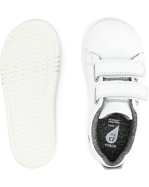 Bobux OUTLET - Scarpina I-Walk Grass Court Switch - Bianco - Strap Multicolor Intercambiabili! - Pezzo di Showroom Sneakers