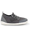 Bobux OUTLET Scarpina Step-Up Play Knit - Smoke - Taglia 22, Morbido Tessuto Elastico! - Pezzo di Showroom Scarpe