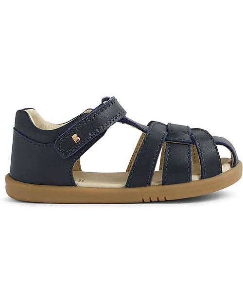 Bobux Sandali I Walk Skip Twist - Blu Navy - Pelle Premium - Camminatori Esperti Sandali