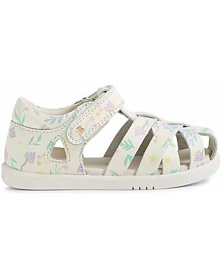 Bobux Sandali I Walk Tropicana II - White Floral - Camminatori Esperti Scarpe