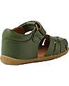 Bobux Sandali Step Up Harbor - Bronze Green - Pelle Premium - Primi Passi Sandali