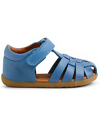 Bobux Sandali Step Up Harbor - Coronet Blu - Pelle Premium - Primi Passi Scarpe