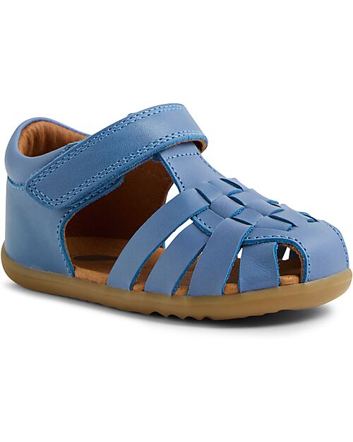 Bobux Sandali Step Up Harbor - Coronet Blu - Pelle Premium - Primi Passi Scarpe