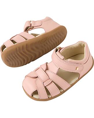 Bobux Sandali Step Up Skip Twist - Cameo Rose - Pelle Premium - Primi Passi Sandali