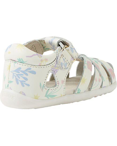 Bobux Sandali Step Up Tropicana II - White Floral - Primi Passi Sandali