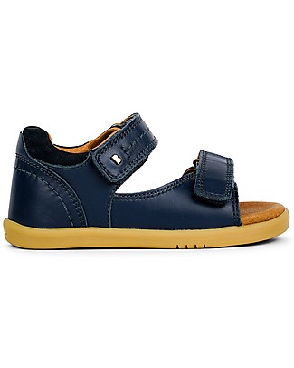 Bobux Sandalino I-Walk Driftwood - Blu Navy - Doppia Chiusura e Suola Flessibile! Scarpe