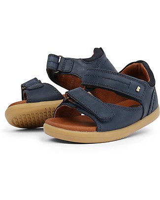 Bobux Sandalino I-Walk Driftwood, Blu Navy - Suola super flessibile! Scarpe
