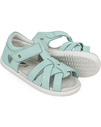 Bobux Sandalino I-Walk Tropicana Ragnetto - Menta - Stringhe Intrecciate e Suola Flessibile! Scarpe