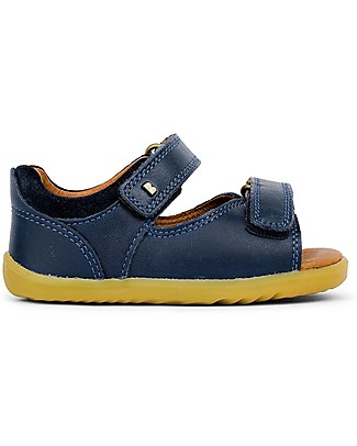 Bobux Sandalino Step-Up Driftwood - Blu Navy - Super flessibile con Doppia Chiusura! Scarpe_