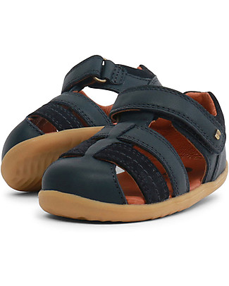 Bobux Sandalino Step-Up Roam Ragnetto, Blu Navy - Super flessibile, perfetto per i primi passi! Sandali