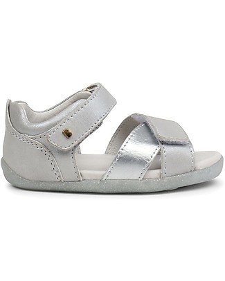 Bobux Sandalino Step-Up Sail, Argento - Super flessibile, perfetto per i primi passi! Scarpe