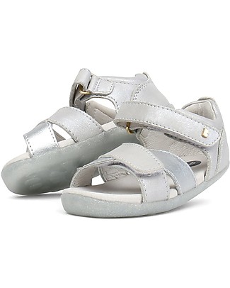 Bobux Sandalino Step-Up Sail, Argento - Super flessibile, perfetto per i primi passi! Scarpe