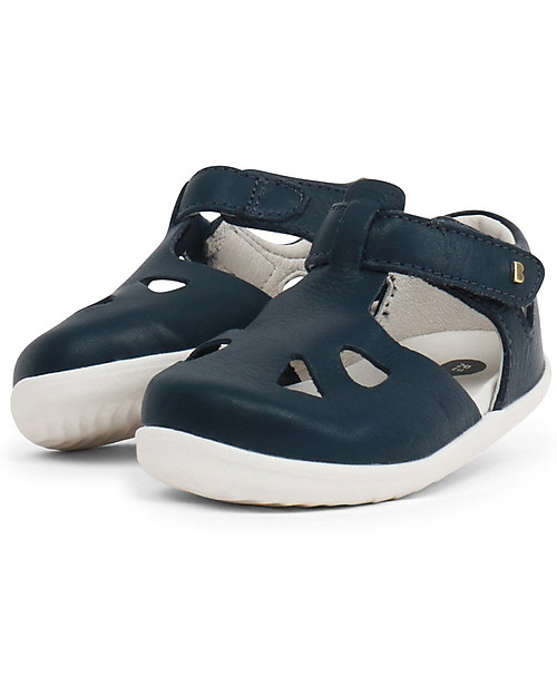 Bobux Sandalino Step-Up Zap, Blu Navy - Super flessibile, perfetto per i primi passi! Sandali