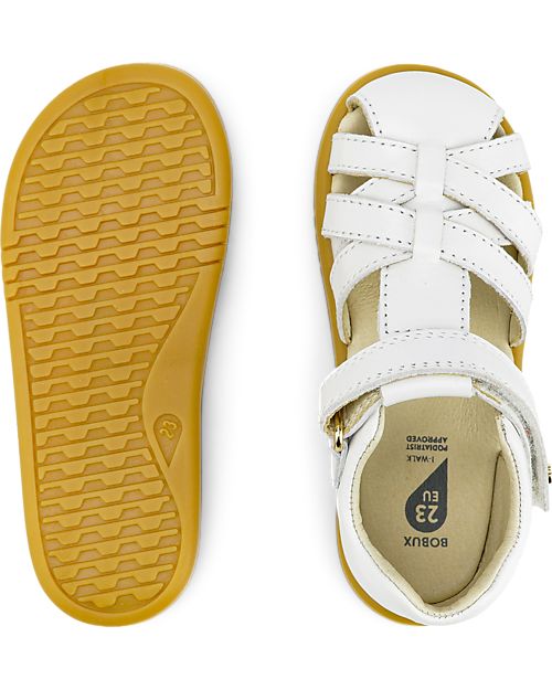 Bobux Sandalo I Walk Cross Jump - Bianco - Camminatori Esperti Sandali
