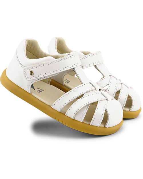 Bobux Sandalo I Walk Cross Jump - Bianco - Camminatori Esperti Sandali