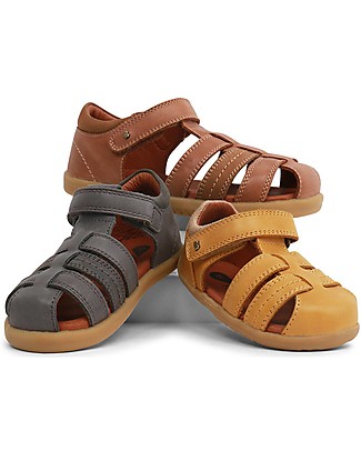 Bobux Sandalo I Walk Roam Ragnetto - Charcoal - Camminatori Esperti Sandali